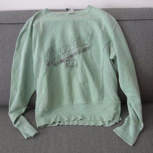 Diesel Denim Division Rugged & Bold Green Sweatshirt Made in Italy Size L